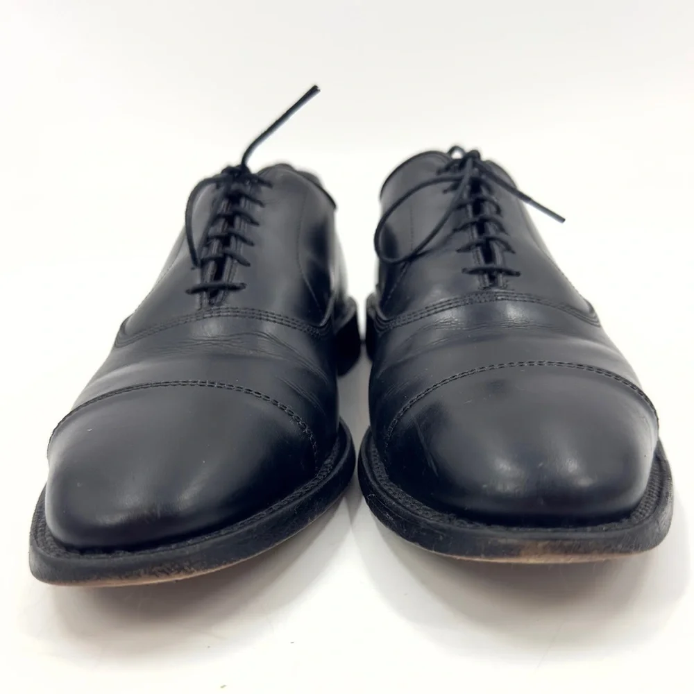 Allen Edmonds Park Avenue Dress Shoes Mens 9B Black Leather Cap Toe Oxford